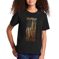 Oilfield Trash Not For The Weak For Oil Rig And Gas Workers Kids T-Shirt