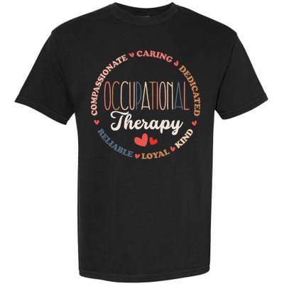 Occupational Therapy OT Therapist OT Month Groovy Garment-Dyed Heavyweight T-Shirt