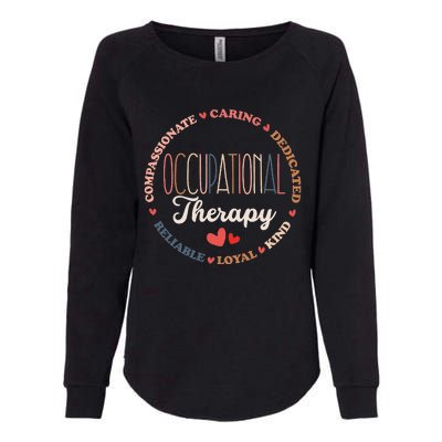 Occupational Therapy OT Therapist OT Month Groovy Womens California Wash Sweatshirt