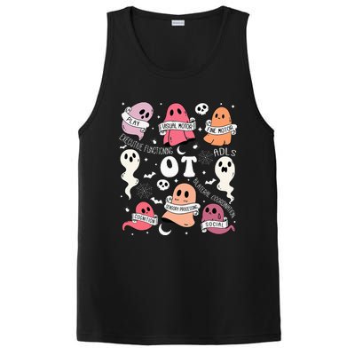 Occupational Therapy OT OTA Halloween Spooky Cute Ghosts PosiCharge Competitor Tank