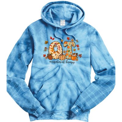 Occupational Therapy Ot Autumn Fall Special Education OTA Tie Dye Hoodie