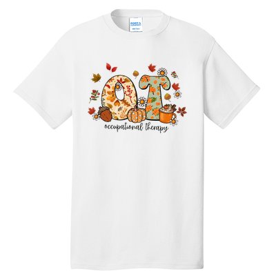 Occupational Therapy Ot Autumn Fall Special Education OTA Tall T-Shirt