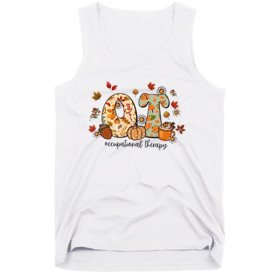 Occupational Therapy Ot Autumn Fall Special Education OTA Tank Top