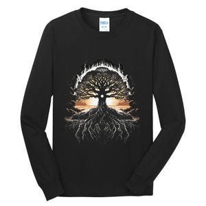 Odin Tree Of Life Viking Valhalla Pagan Tall Long Sleeve T-Shirt