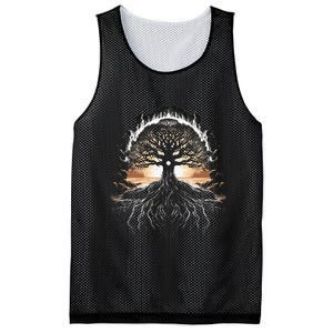 Odin Tree Of Life Viking Valhalla Pagan Mesh Reversible Basketball Jersey Tank