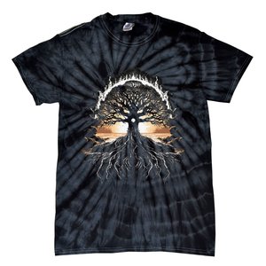 Odin Tree Of Life Viking Valhalla Pagan Tie-Dye T-Shirt