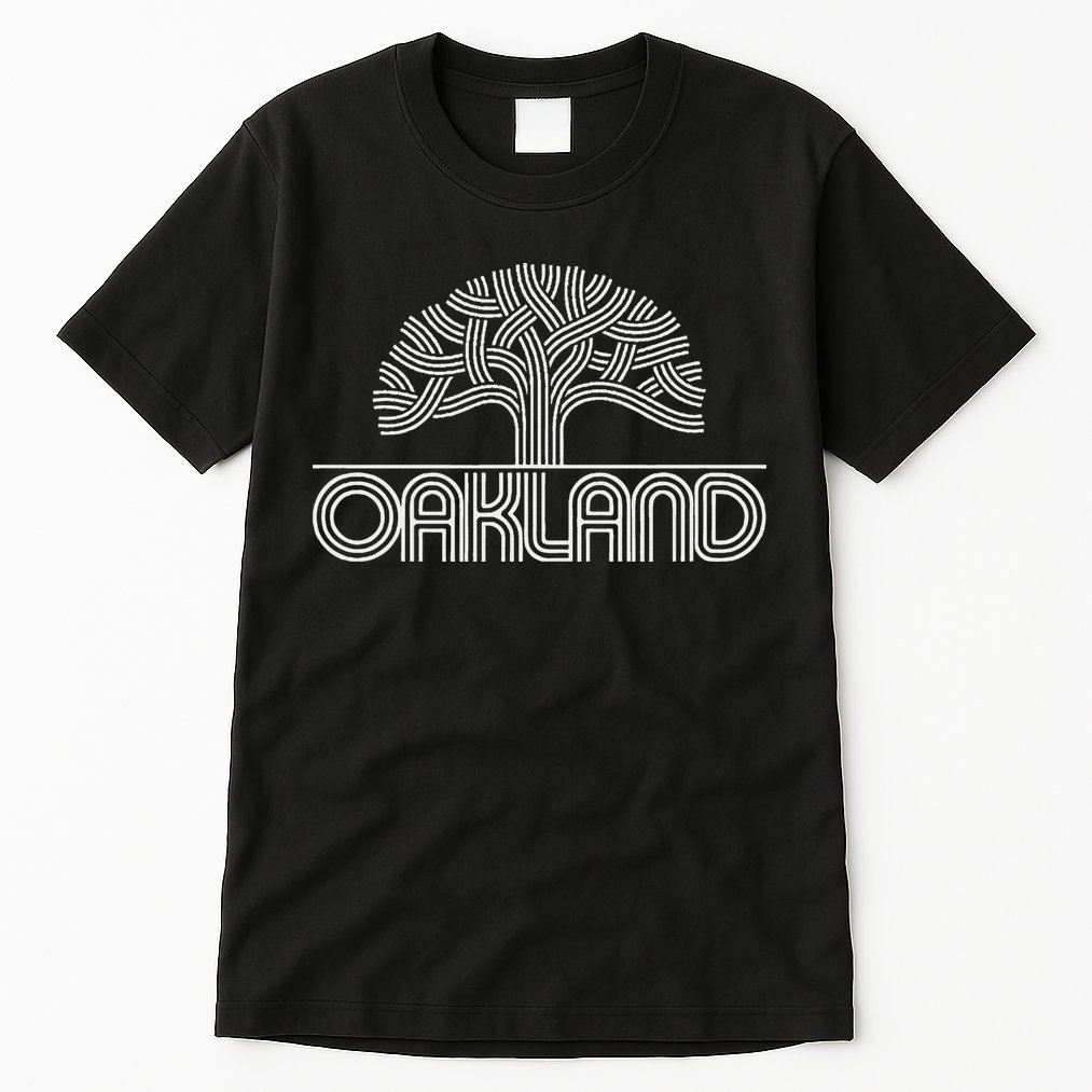 Oakland T Oak Tree Design Tall T-Shirt