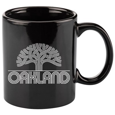 Oakland T Oak Tree Design 11oz C Handle Ceramic Mug