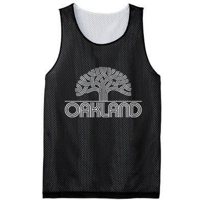Oakland T Oak Tree Design Mesh Reversible Basketball Jersey Tank