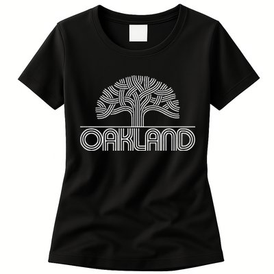 Oakland T Oak Tree Design Womens T-Shirt