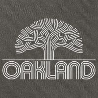 Oakland T Oak Tree Design Cotton Canvas Backpack