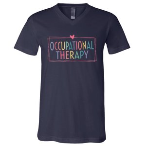 Occupational Therapy -OT Therapist OT Month design idea V-Neck T-Shirt