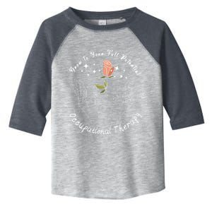 Occupational Therapy Ot Month Therapist Floral Ot 'S Great Gift Toddler Fine Jersey T-Shirt