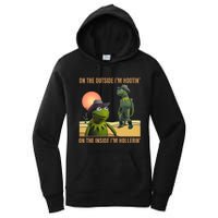 On The Outside IM Hootin’ On The Inside IM Hollerin’ Women's Pullover Hoodie