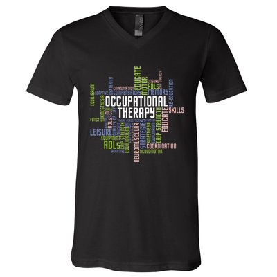 Occupational Therapy Occupational Therapist Healthcare V-Neck T-Shirt