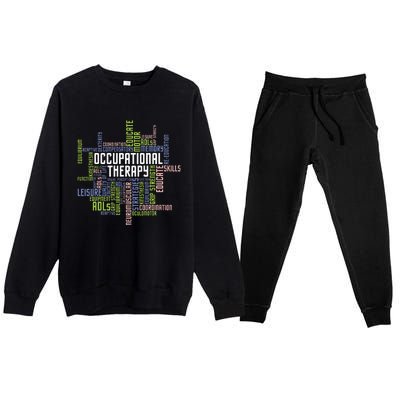 Occupational Therapy Occupational Therapist Healthcare Premium Crewneck Sweatsuit Set