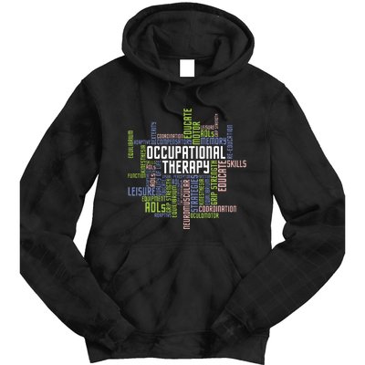 Occupational Therapy Occupational Therapist Healthcare Tie Dye Hoodie