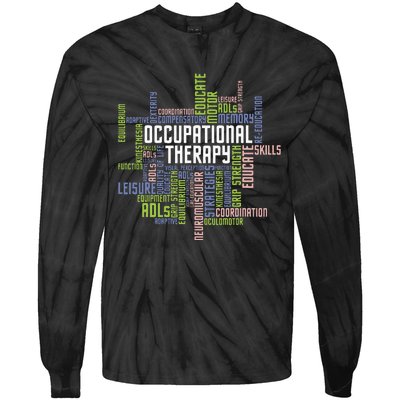 Occupational Therapy Occupational Therapist Healthcare Tie-Dye Long Sleeve Shirt