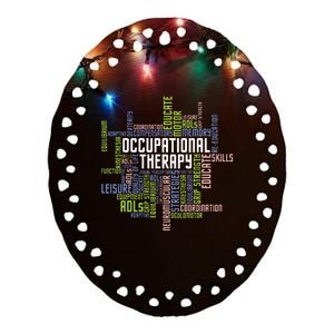 Occupational Therapy Occupational Therapist Healthcare Ceramic Oval Ornament