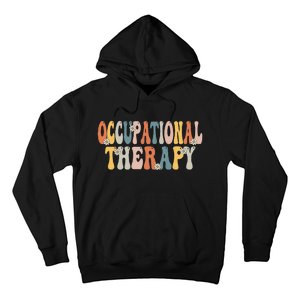 Occupational Therapy OT Therapist OT Month Groovy Retro Hoodie