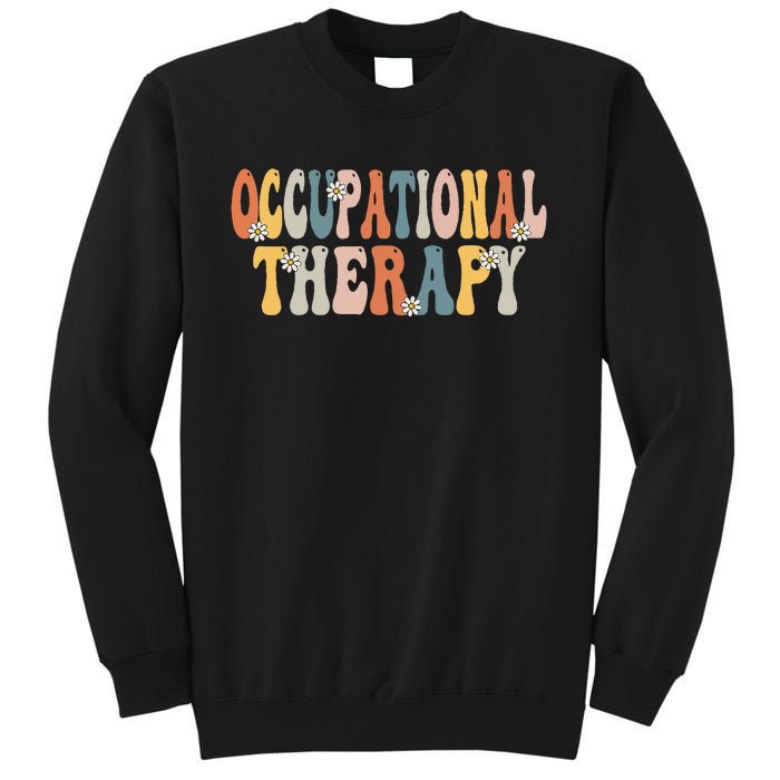 Occupational Therapy OT Therapist OT Month Groovy Retro Sweatshirt