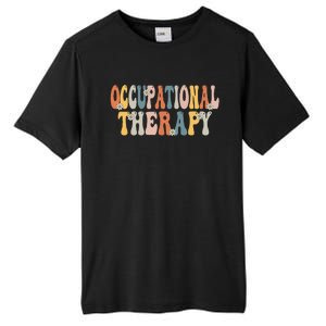 Occupational Therapy OT Therapist OT Month Groovy Retro Tall Fusion ChromaSoft Performance T-Shirt