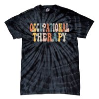 Occupational Therapy OT Therapist OT Month Groovy Retro Tie-Dye T-Shirt