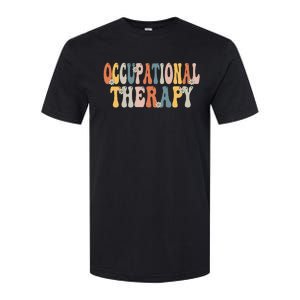 Occupational Therapy OT Therapist OT Month Groovy Retro Softstyle CVC T-Shirt