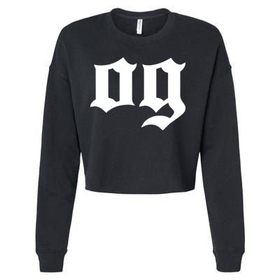 OG The Original Gangster Cool Old School Hip Hop Badass Cropped Pullover Crew