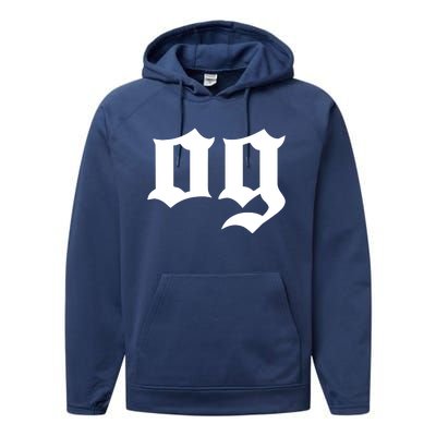 OG The Original Gangster Cool Old School Hip Hop Badass Performance Fleece Hoodie