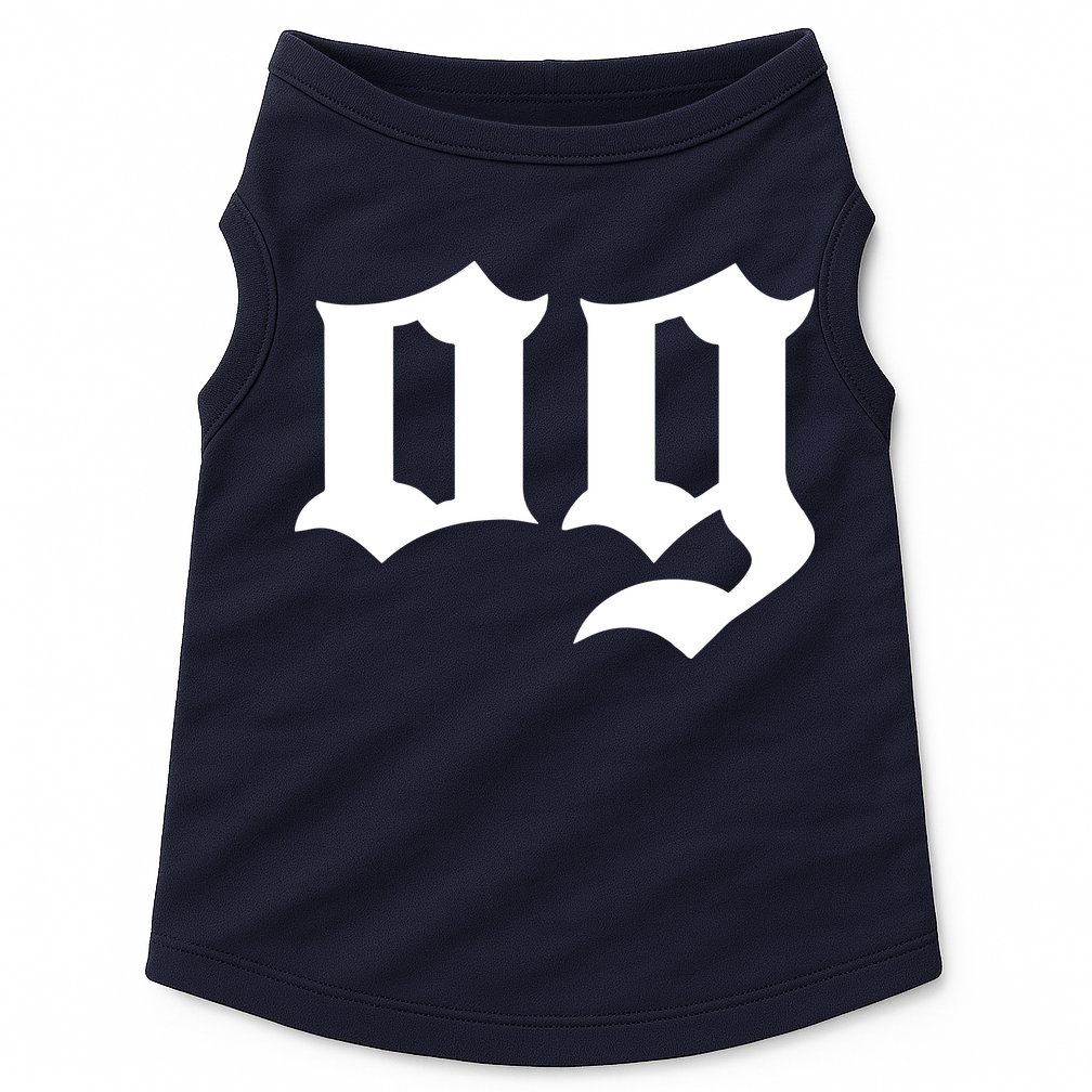 OG The Original Gangster Cool Old School Hip Hop Badass Doggie Tank