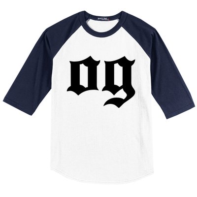 OG The Original Gangster Cool Old School Hip Hop Badass Baseball Sleeve Shirt