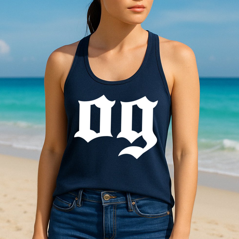OG The Original Gangster Cool Old School Hip Hop Badass Womens Tank Top
