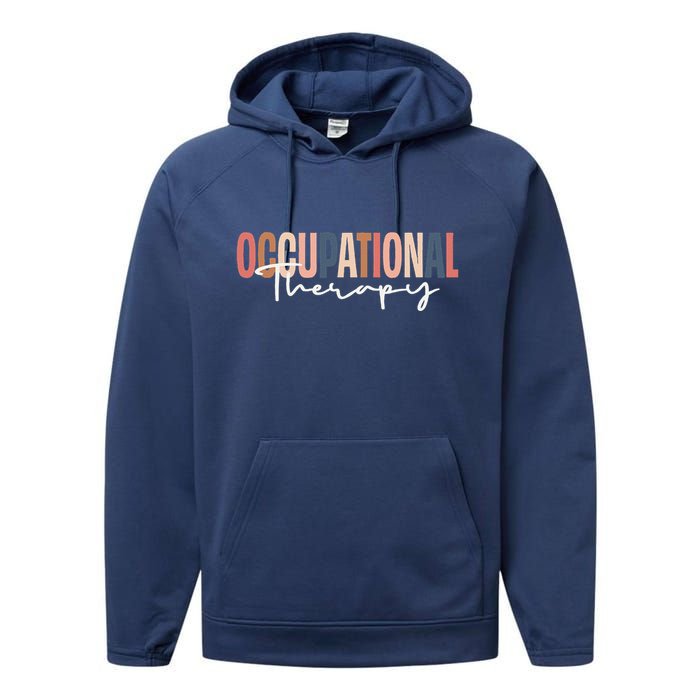 Occupational Therapy Ot Therapist Performance Fleece Hoodie