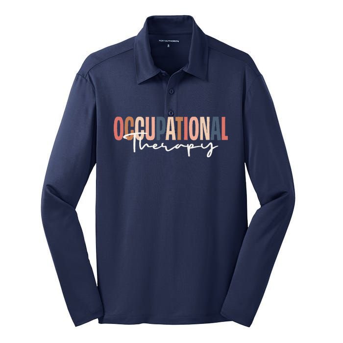 Occupational Therapy Ot Therapist Silk Touch Performance Long Sleeve Polo