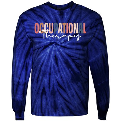 Occupational Therapy Ot Therapist Tie-Dye Long Sleeve Shirt