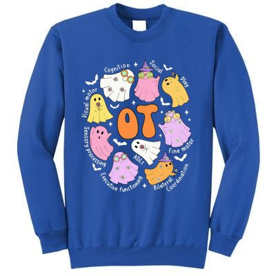 Occupational Therapy Ot Ota Cute Ghost Hippie Halloween Sweatshirt