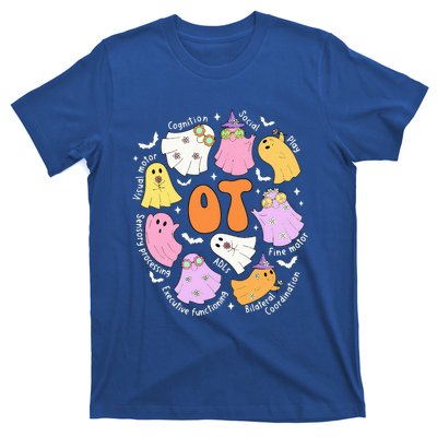 Occupational Therapy Ot Ota Cute Ghost Hippie Halloween T-Shirt