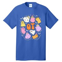 Occupational Therapy Ot Ota Cute Ghost Hippie Halloween Tall T-Shirt