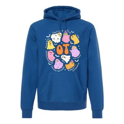 Occupational Therapy Ot Ota Cute Ghost Hippie Halloween Premium Hoodie