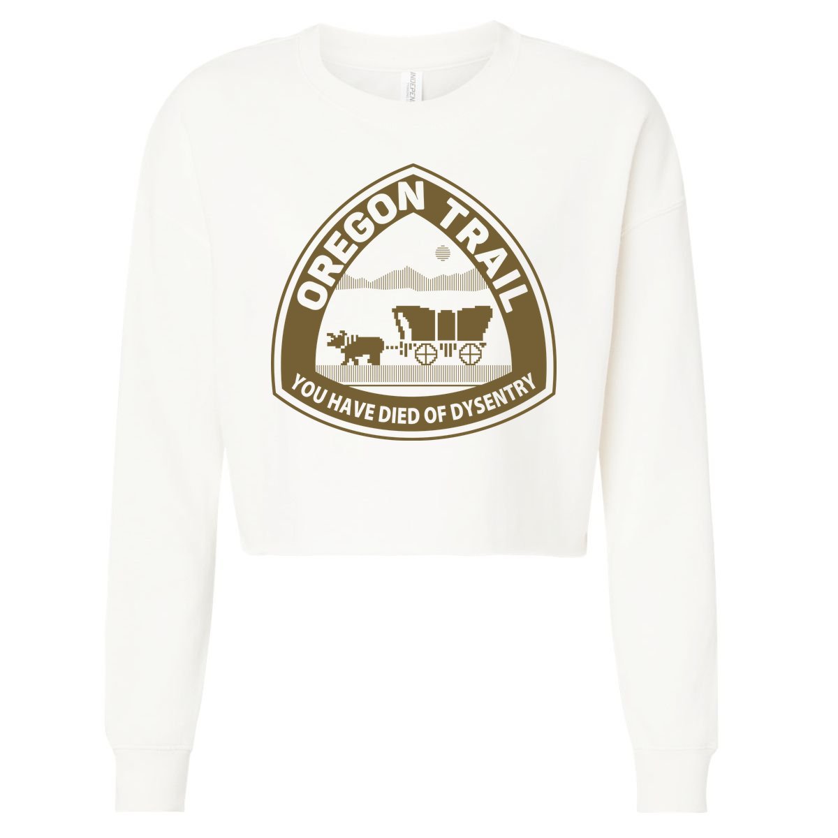 Oregon Trail Cropped Pullover Crew