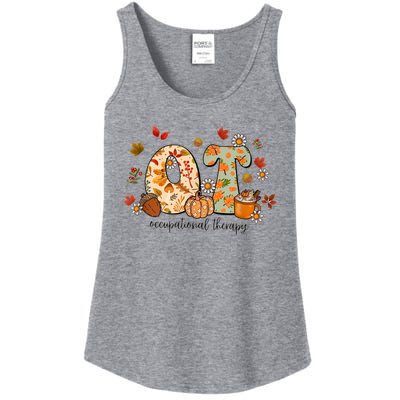 Occupational Therapy Ot Autumn Fall Special Education OTA Ladies Essential Tank