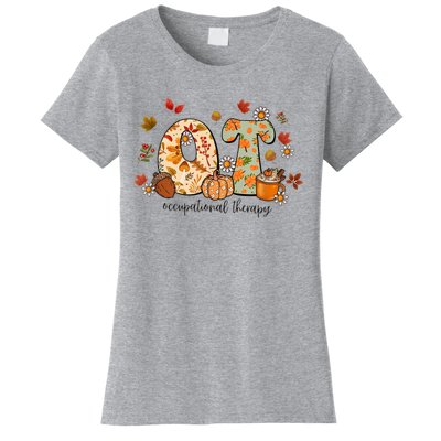 Occupational Therapy Ot Autumn Fall Special Education OTA Women's T-Shirt