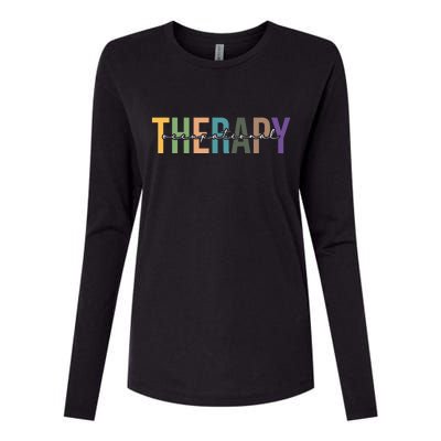 Occupational Therapy Womens Cotton Relaxed Long Sleeve T-Shirt