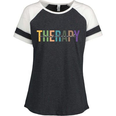 Occupational Therapy Enza Ladies Jersey Colorblock Tee