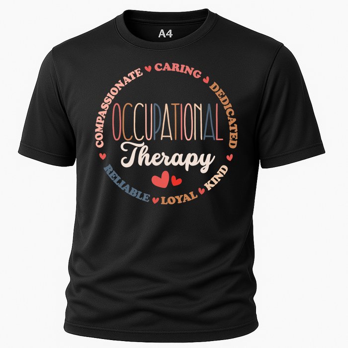 Occupational Therapy OT Therapist OT Month Groovy Cooling Performance Crew T-Shirt