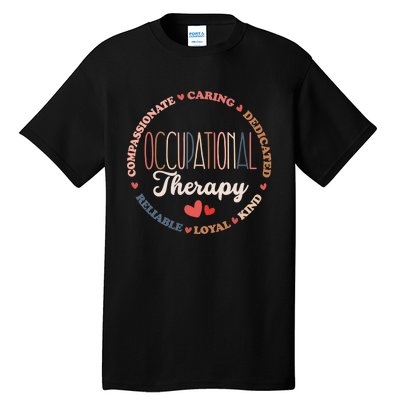 Occupational Therapy OT Therapist OT Month Groovy Tall T-Shirt