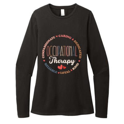 Occupational Therapy OT Therapist OT Month Groovy Womens CVC Long Sleeve Shirt