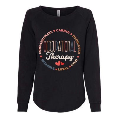 Occupational Therapy OT Therapist OT Month Groovy Womens California Wash Sweatshirt