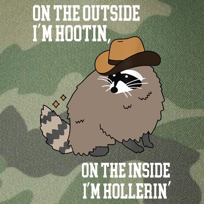 ON THE OUTSIDE IM HOOTIN ON THE INSIDE IM HOLLERIN Legacy Tie Dye Trucker Hat